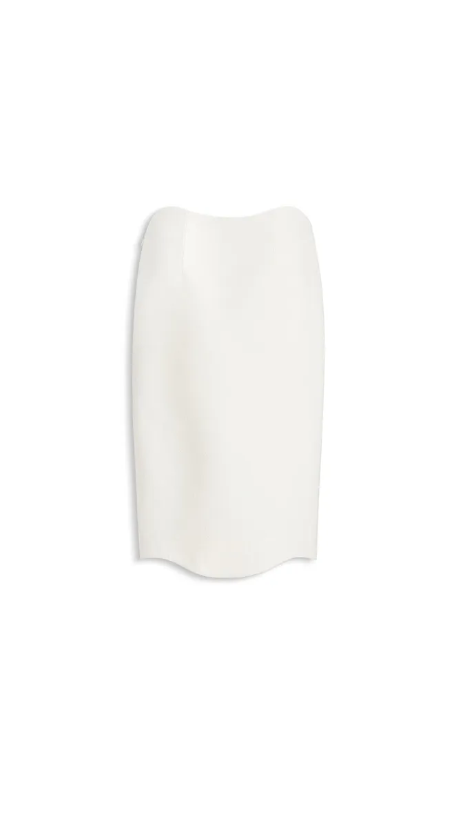 Alaïa Curved Wool Crepe Skirt | Thumbnail 8