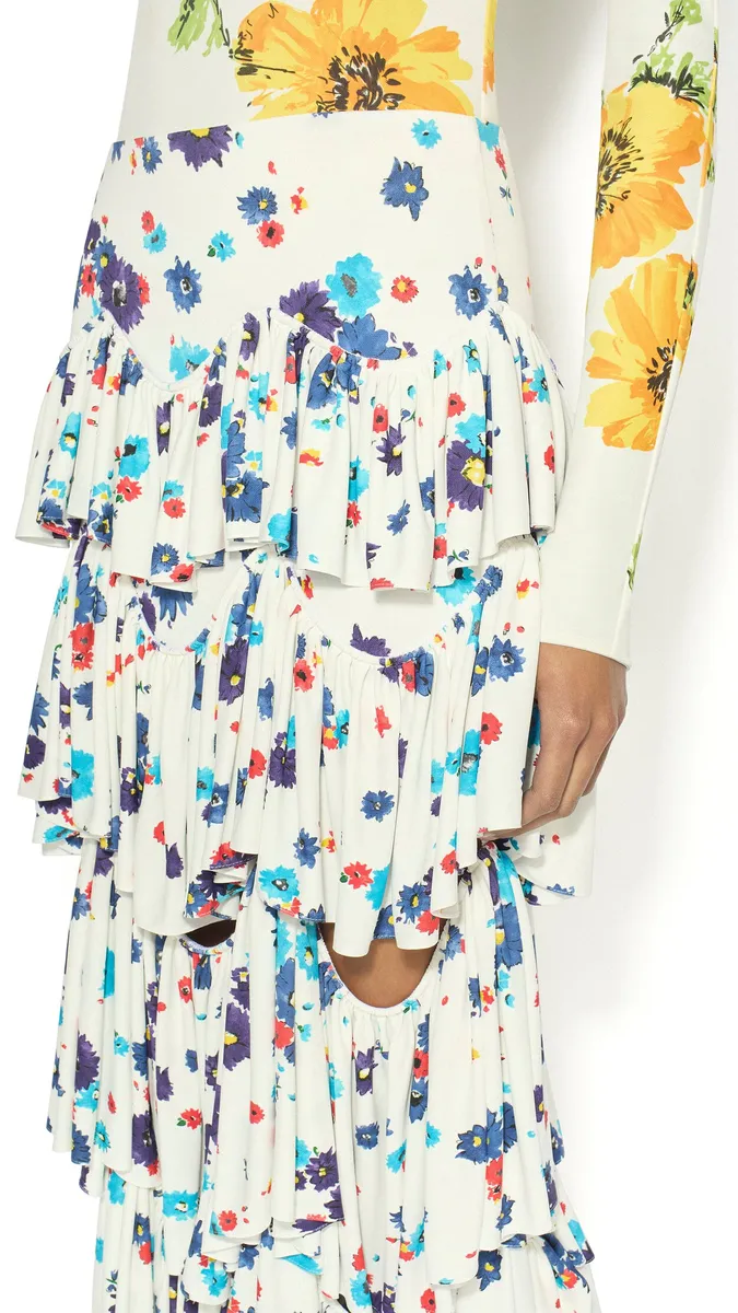Alaïa Draped Printed Skirt | Thumbnail 4 Alaïa Draped Printed Skirt | Thumbnail 4