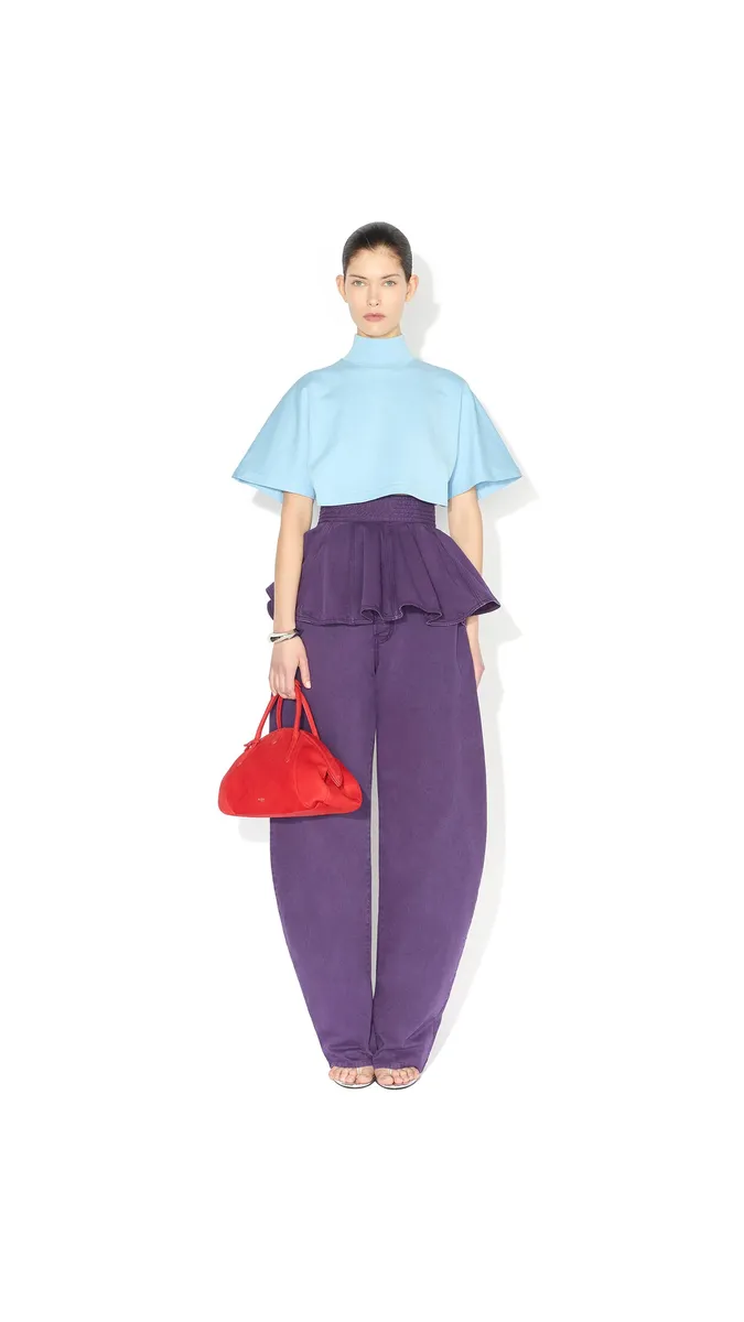 Alaïa Denim Peplum Belt | Thumbnail 2 Alaïa Denim Peplum Belt | Thumbnail 2