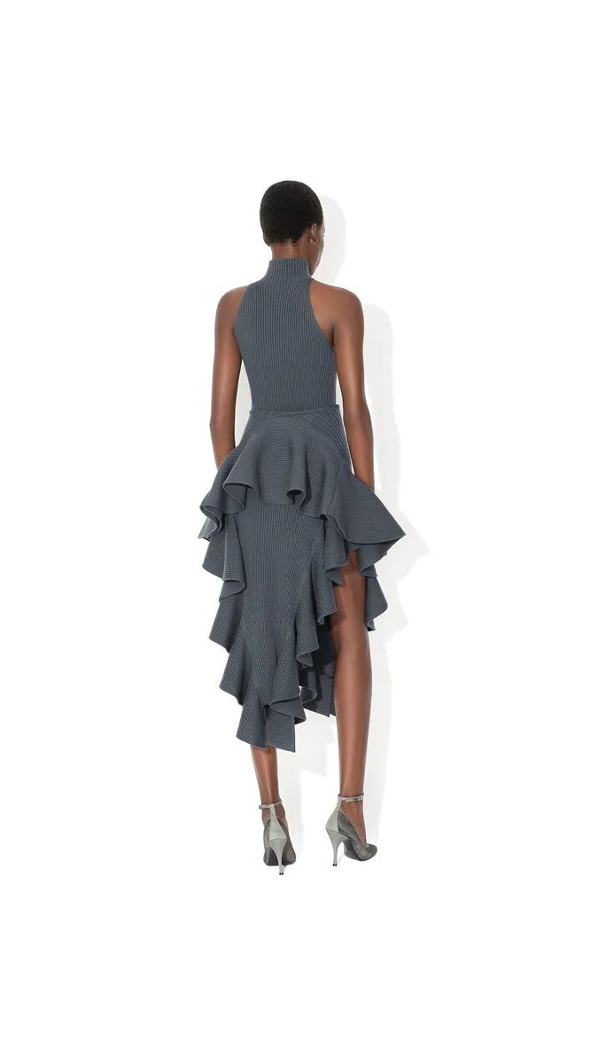 Alaïa Ribbed Ruffle Skirt | Thumbnail 3