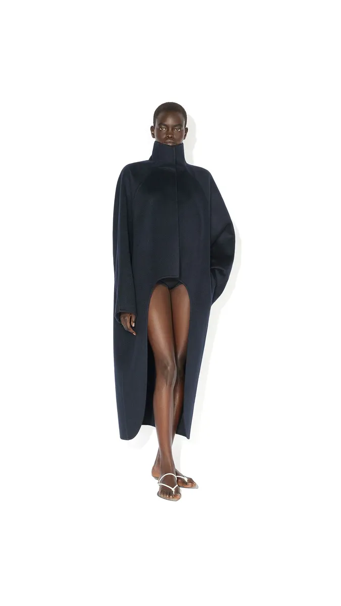 Alaïa Asymmetric Double Face Cashmere Coat | Thumbnail 2 Alaïa Asymmetric Double Face Cashmere Coat | Thumbnail 2