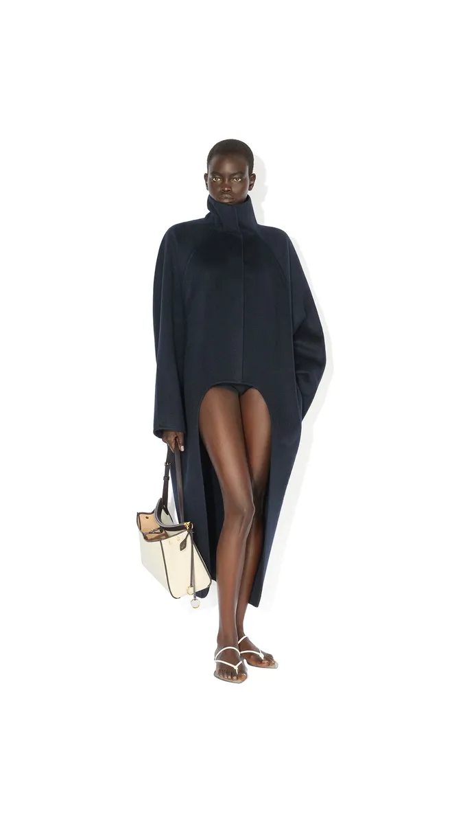 Alaïa Asymmetric Double Face Cashmere Coat | Thumbnail 3 Alaïa Asymmetric Double Face Cashmere Coat | Thumbnail 3