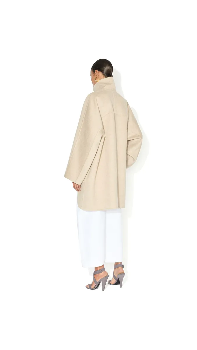 Alaïa Asymmetric Double Face Cashmere Coat | Thumbnail 2 Alaïa Asymmetric Double Face Cashmere Coat | Thumbnail 2