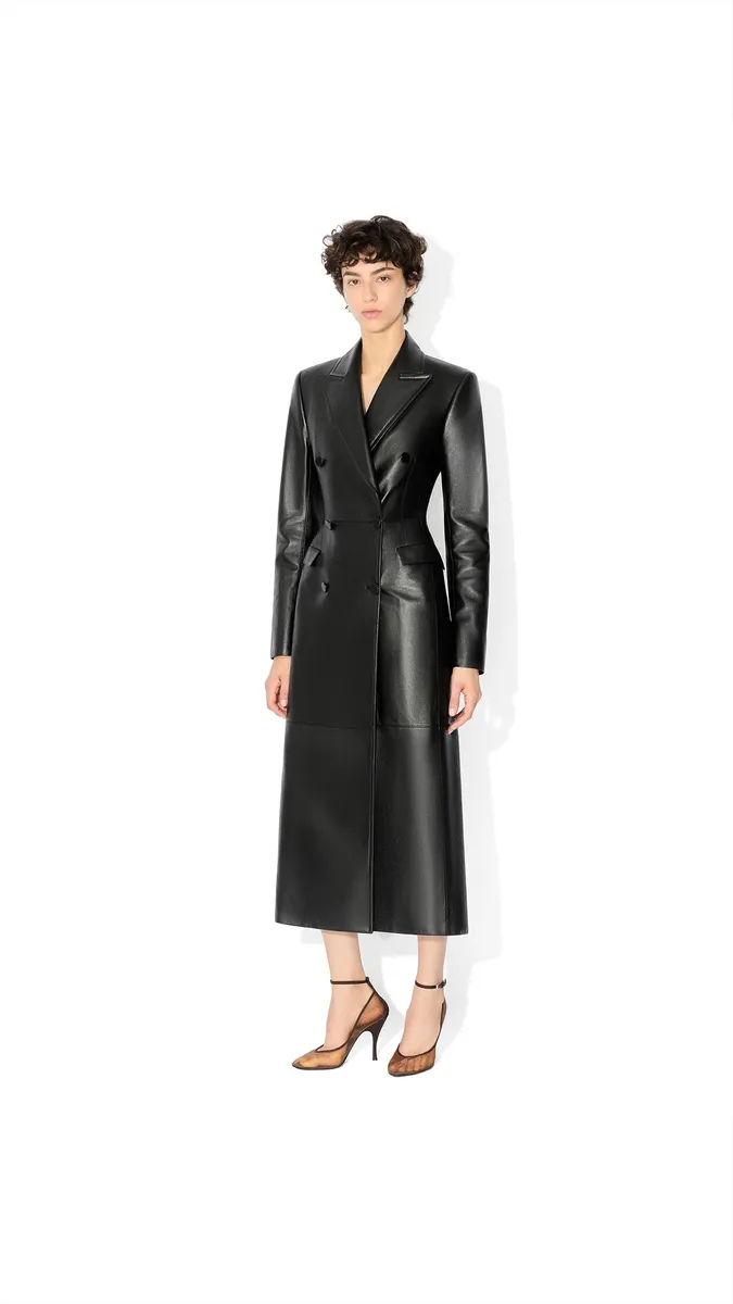 Alaïa Soft Lambskin Tailored Coat | Thumbnail 2