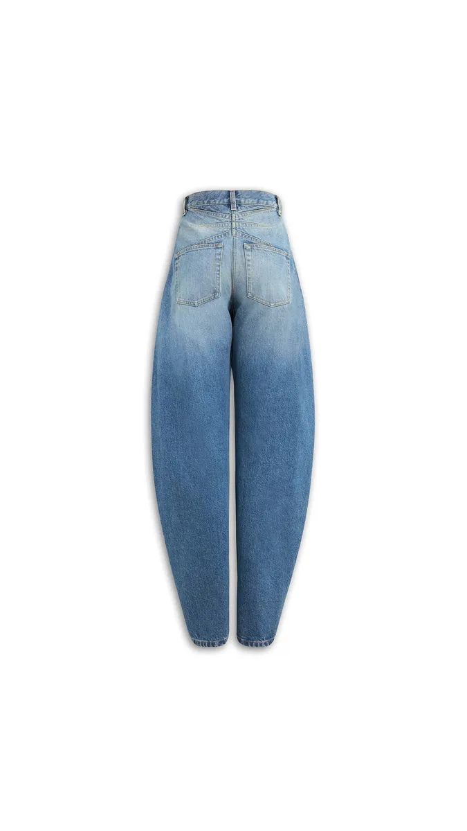 Alaïa Round Faded Denim Jeans | Thumbnail 2