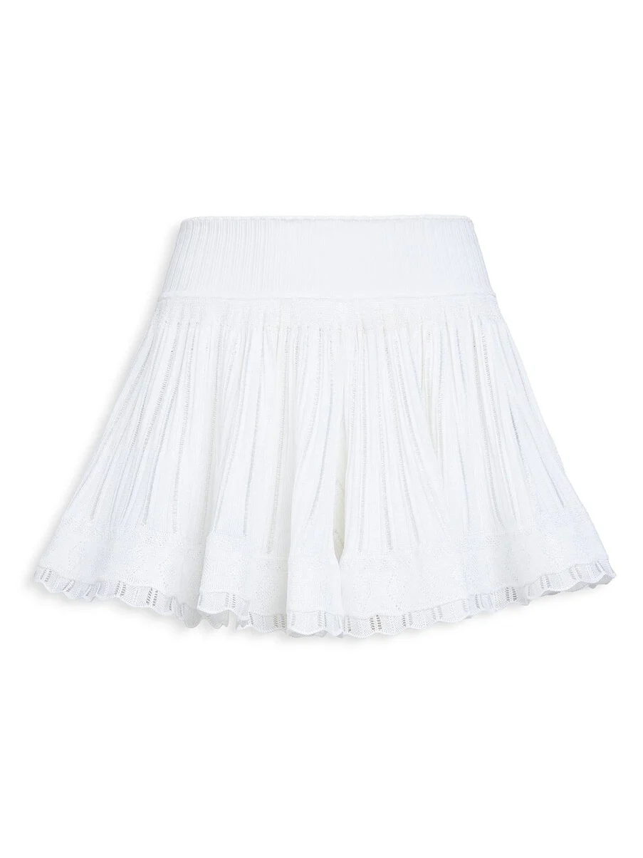 Alaïa Shiny Crinoline Short
