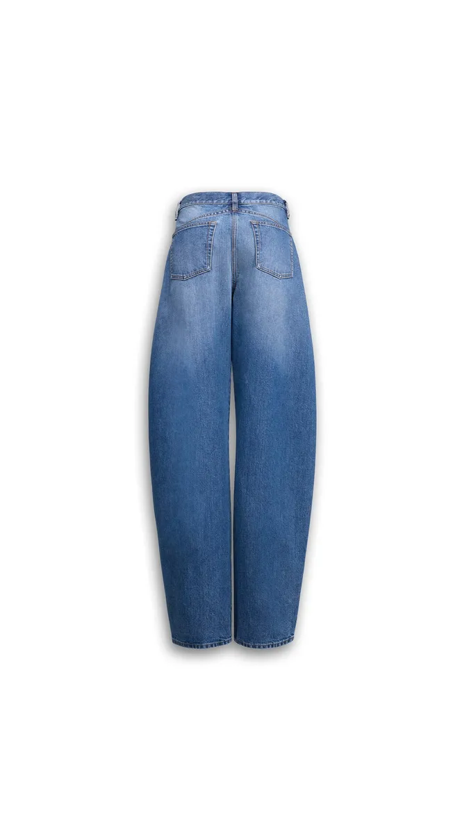 Alaïa Low-waist Round Denim Jeans | Thumbnail 2 Alaïa Low-waist Round Denim Jeans | Thumbnail 2
