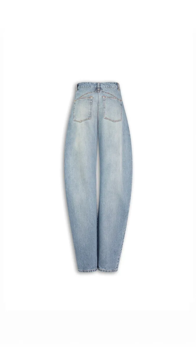 Alaïa Low-waist Round Denim Jeans | Thumbnail 2 Alaïa Low-waist Round Denim Jeans | Thumbnail 2