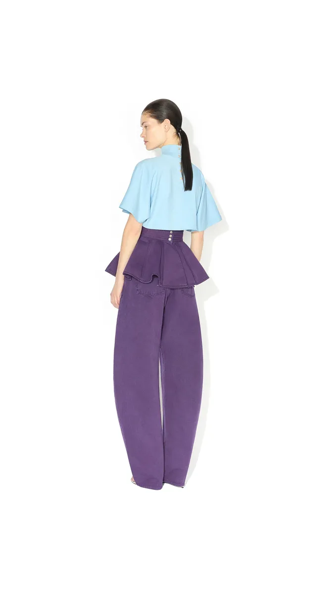 Alaïa Low-waist Round Denim Jeans | Thumbnail 3 Alaïa Low-waist Round Denim Jeans | Thumbnail 3