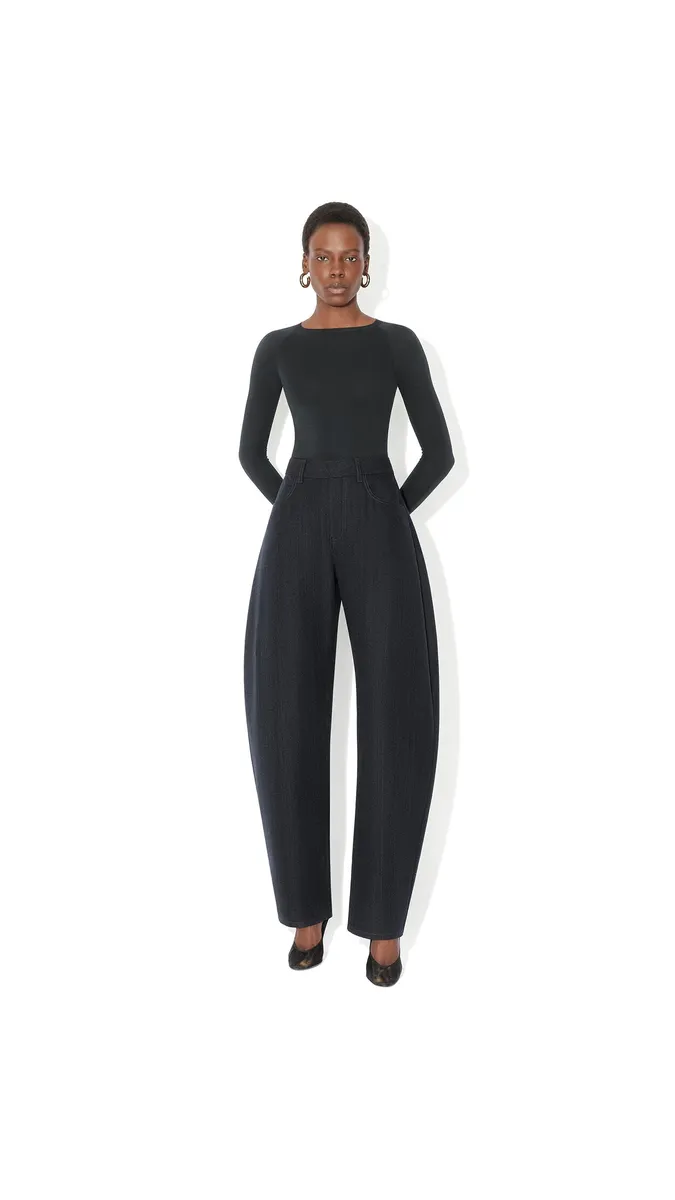 Alaïa Round Wool Denim Pants | Thumbnail 2 Alaïa Round Wool Denim Pants | Thumbnail 2