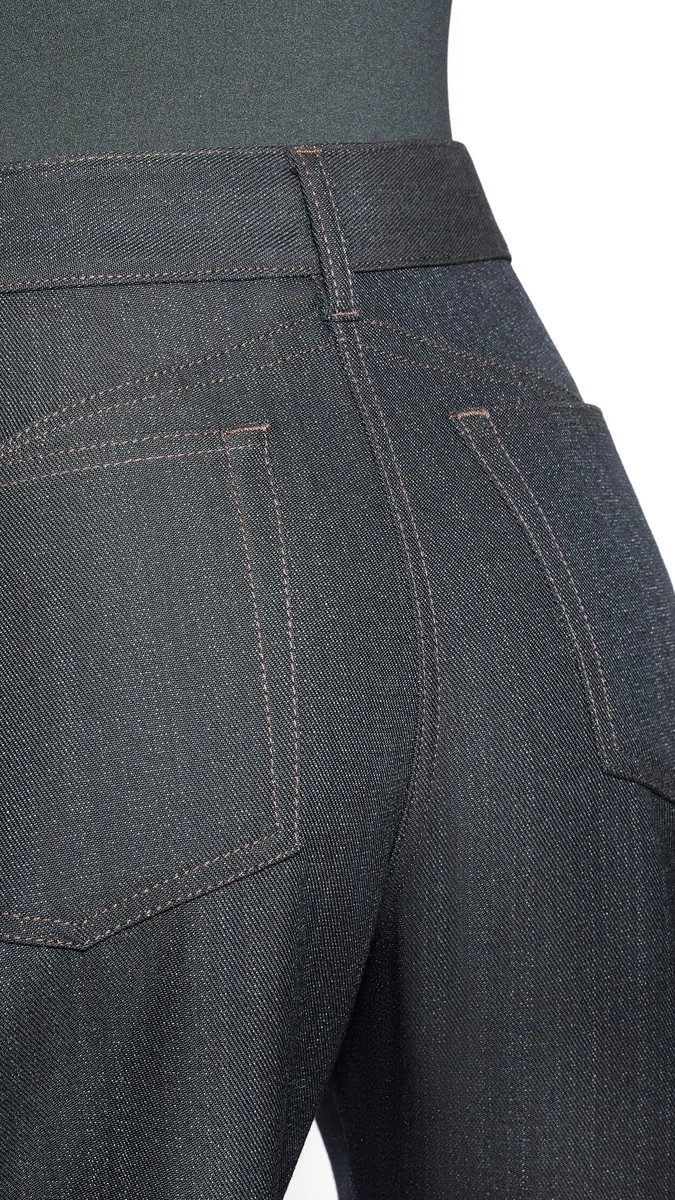 Alaïa Round Wool Denim Pants | Thumbnail 4 Alaïa Round Wool Denim Pants | Thumbnail 4