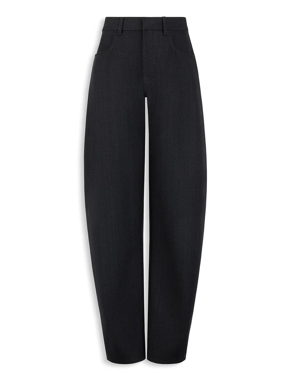 Alaïa Round Wool Denim Pants