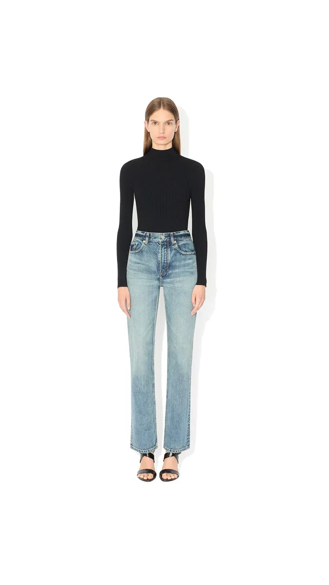 Alaïa Straight Denim Jeans | Thumbnail 2 Alaïa Straight Denim Jeans | Thumbnail 2