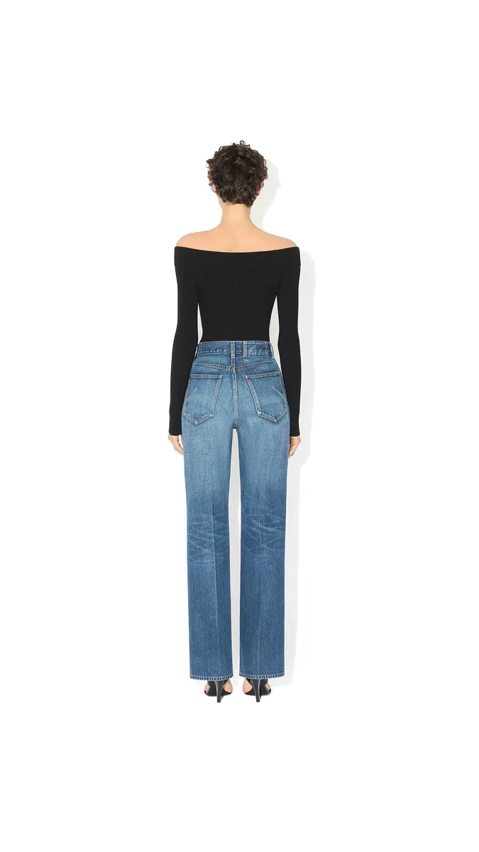 Alaïa Bootcut Denim Jeans | Thumbnail 3