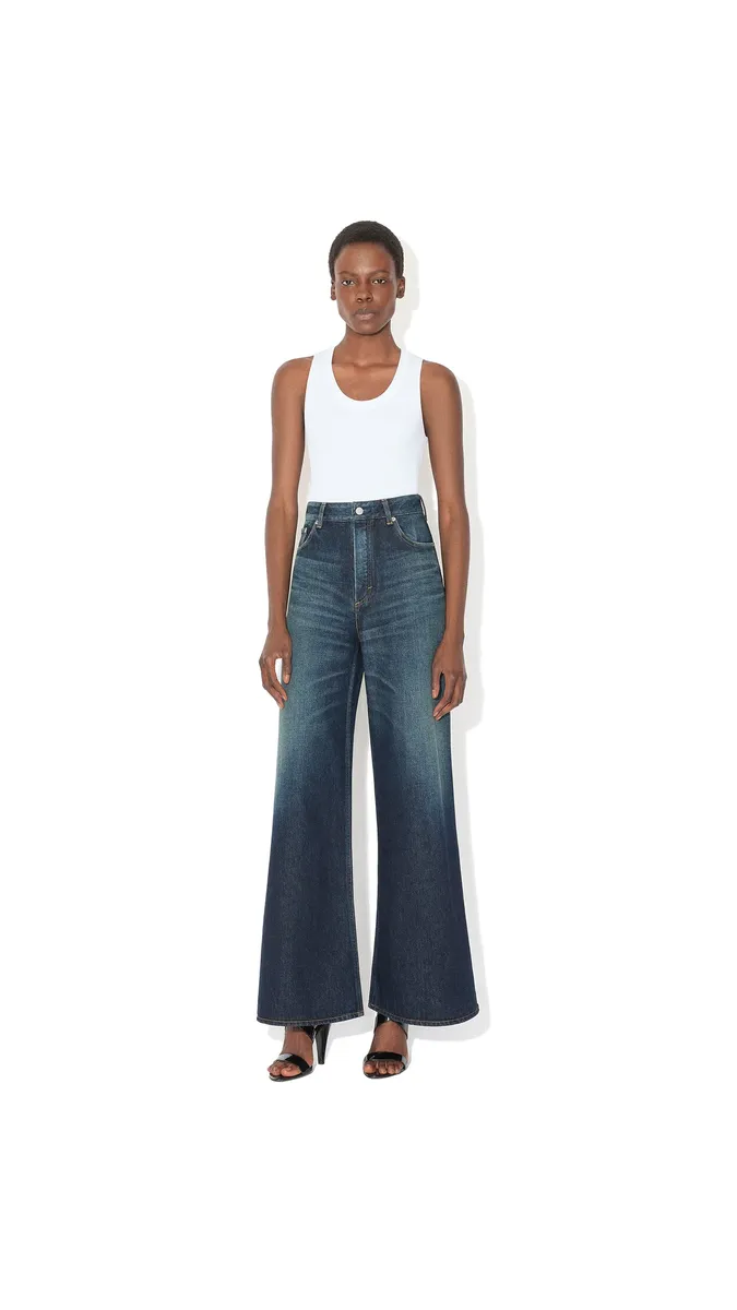 Alaïa Palazzo Denim Jeans | Thumbnail 2