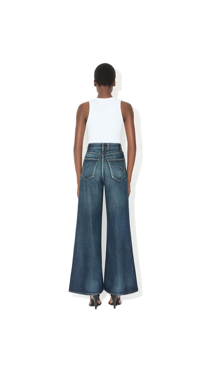 Alaïa Palazzo Denim Jeans | Thumbnail 3