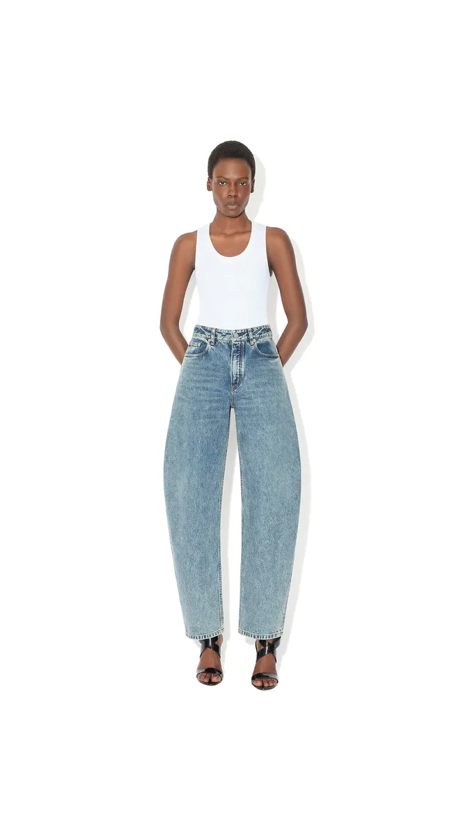 Alaïa Round Denim Jeans | Thumbnail 2 Alaïa Round Denim Jeans | Thumbnail 2
