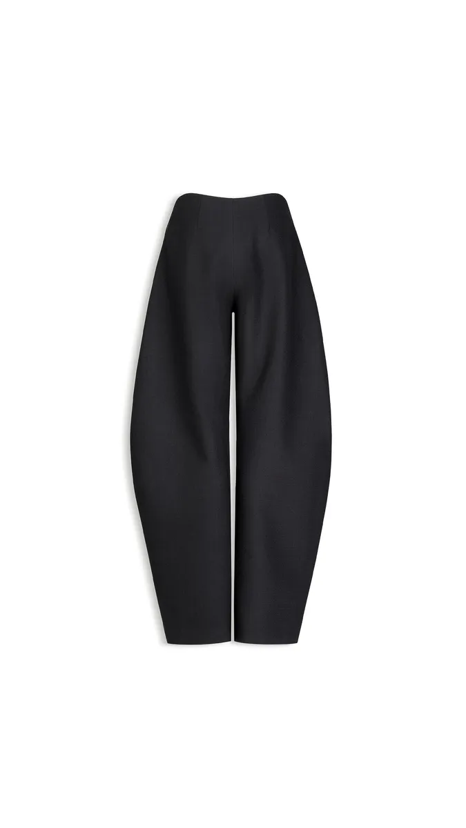 Alaïa Round Wool Crepe Pants | Thumbnail 2 Alaïa Round Wool Crepe Pants | Thumbnail 2