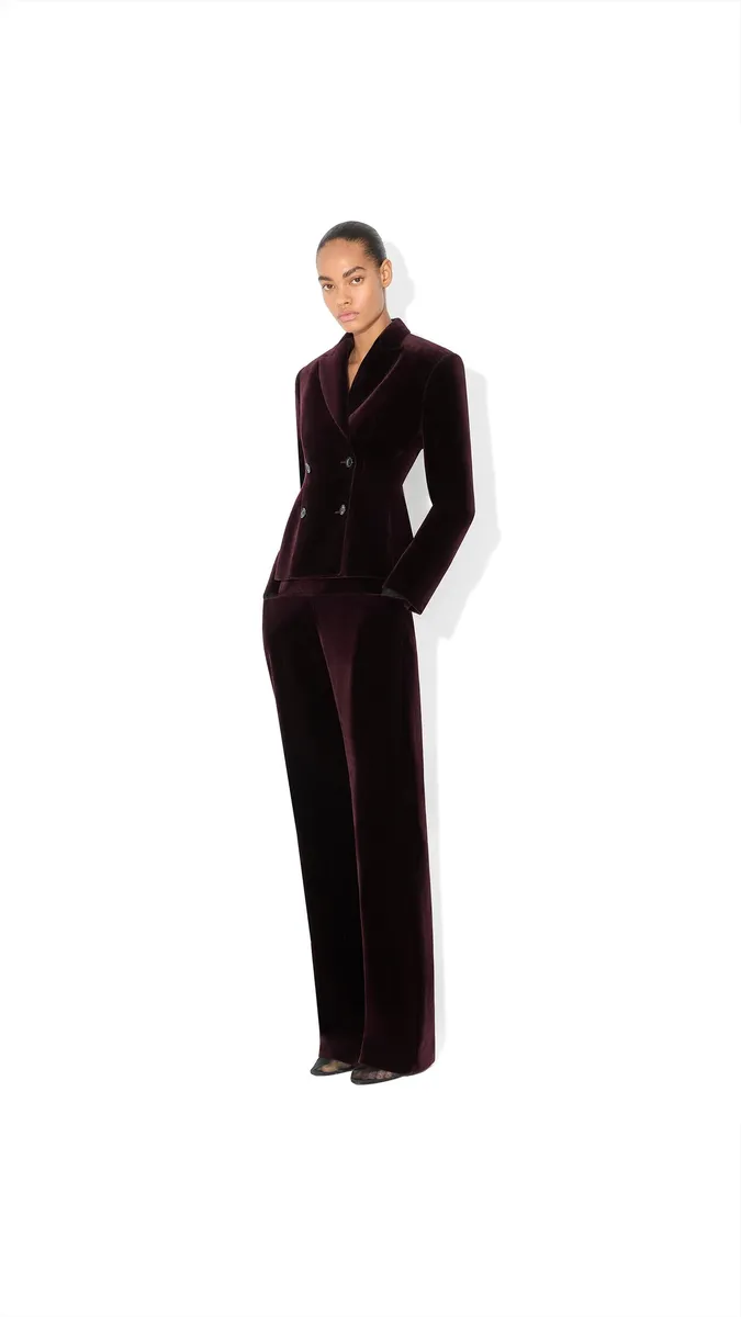 Alaïa Tailored Cotton Velvet Pants | Thumbnail 2