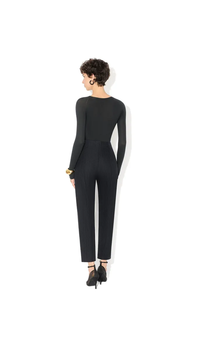 Alaïa Tapered Wool Denim Pants | Thumbnail 3