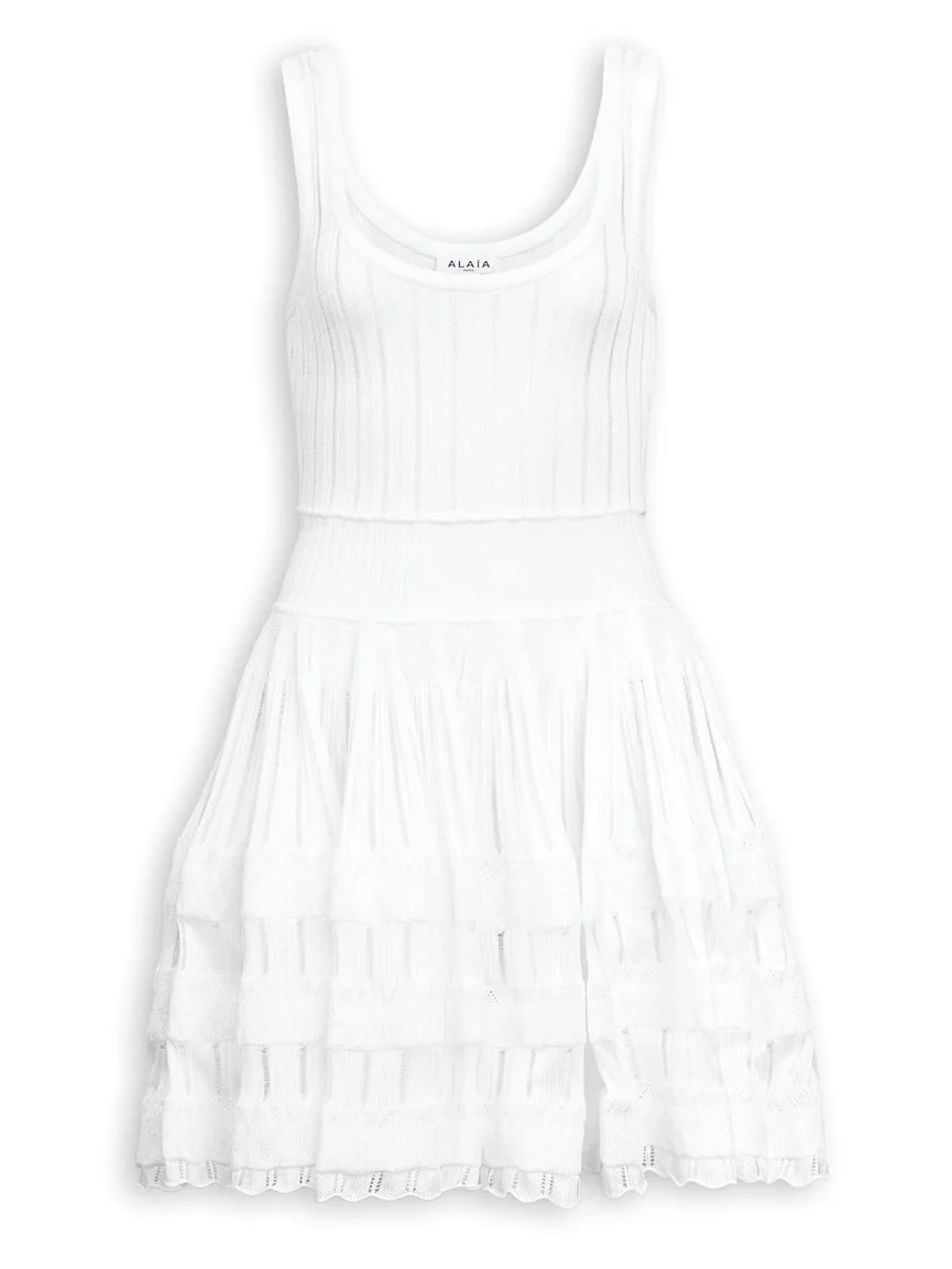 Alaïa Shiny Crinoline Dress