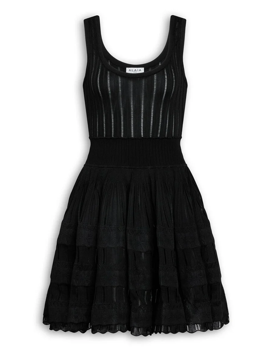 Alaïa Shiny Crinoline Dress