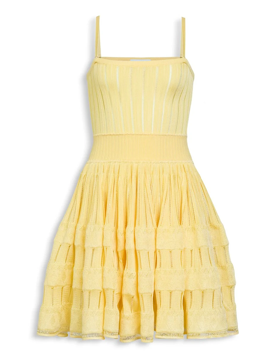 Alaïa Shiny Crinoline Dress