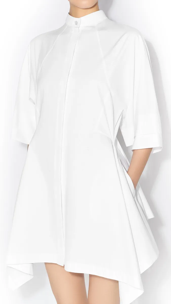 Alaïa Panelled Poplin Dress | Thumbnail 4