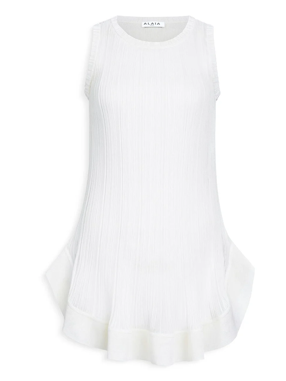 Alaïa Knitted Mini Pleated Dress