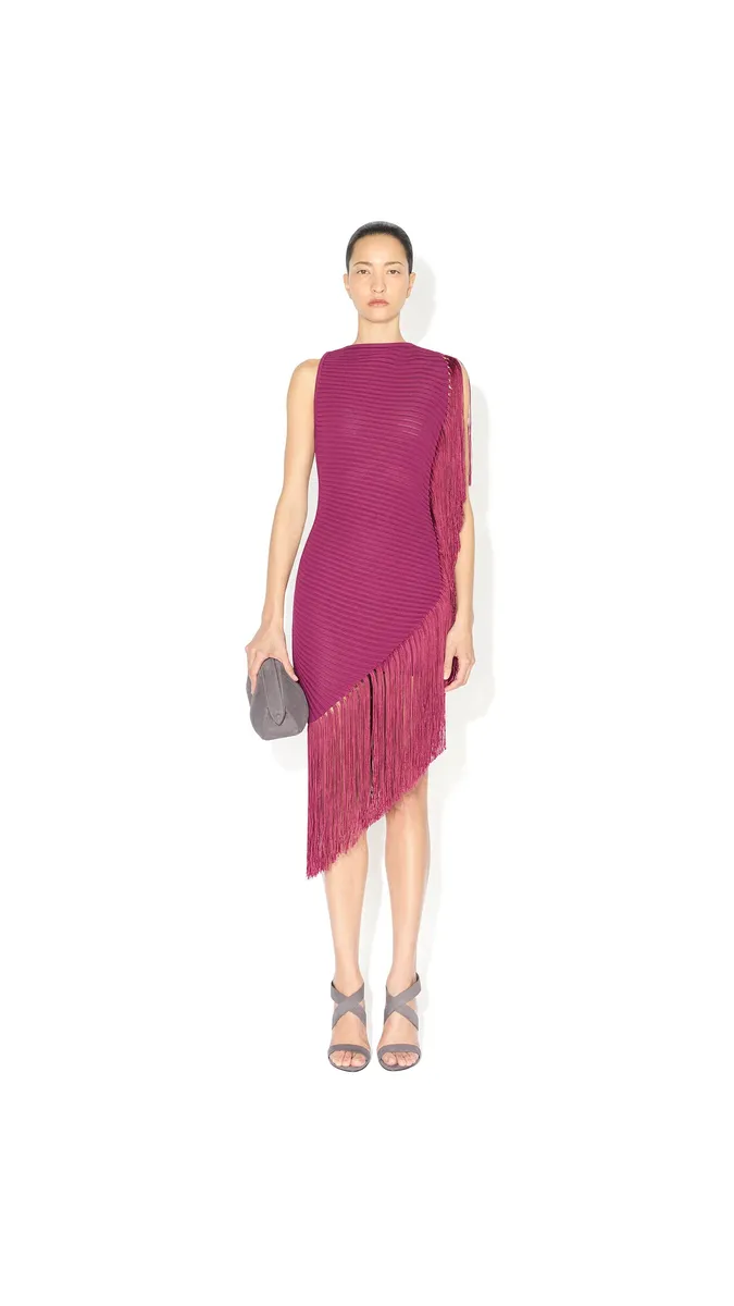 Alaïa Asymmetric Fringed Dress | Thumbnail 2 Alaïa Asymmetric Fringed Dress | Thumbnail 2