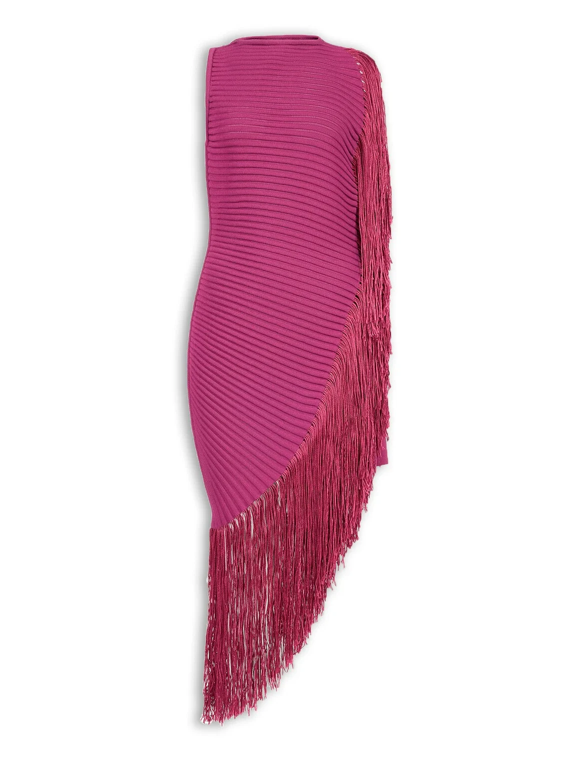 Alaïa Asymmetric Fringed Dress