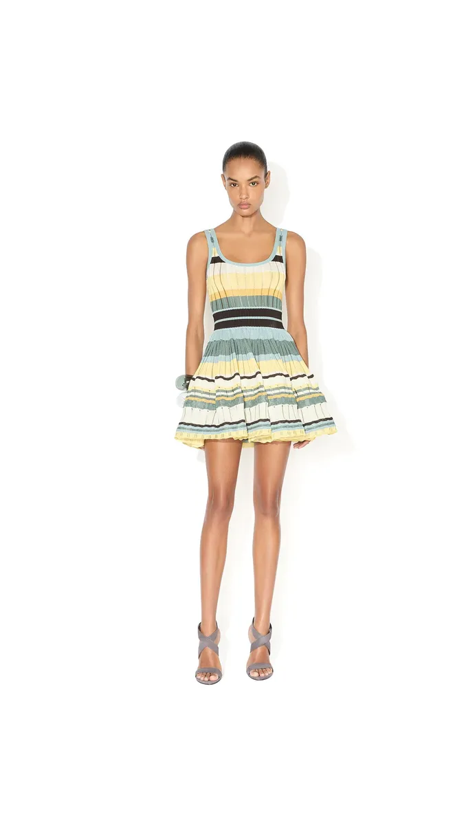 Alaïa Multicolor Crinoline Dress | Thumbnail 2 Alaïa Multicolor Crinoline Dress | Thumbnail 2