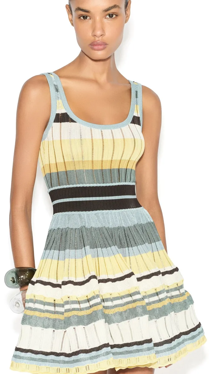 Alaïa Multicolor Crinoline Dress | Thumbnail 4 Alaïa Multicolor Crinoline Dress | Thumbnail 4