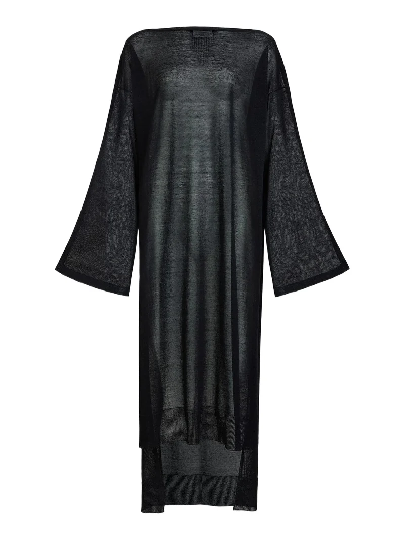 Alaïa Silk Linen Kaftan Dress