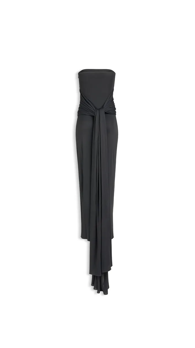 Alaïa Bustier Jersey Fluid Dress | Thumbnail 2
