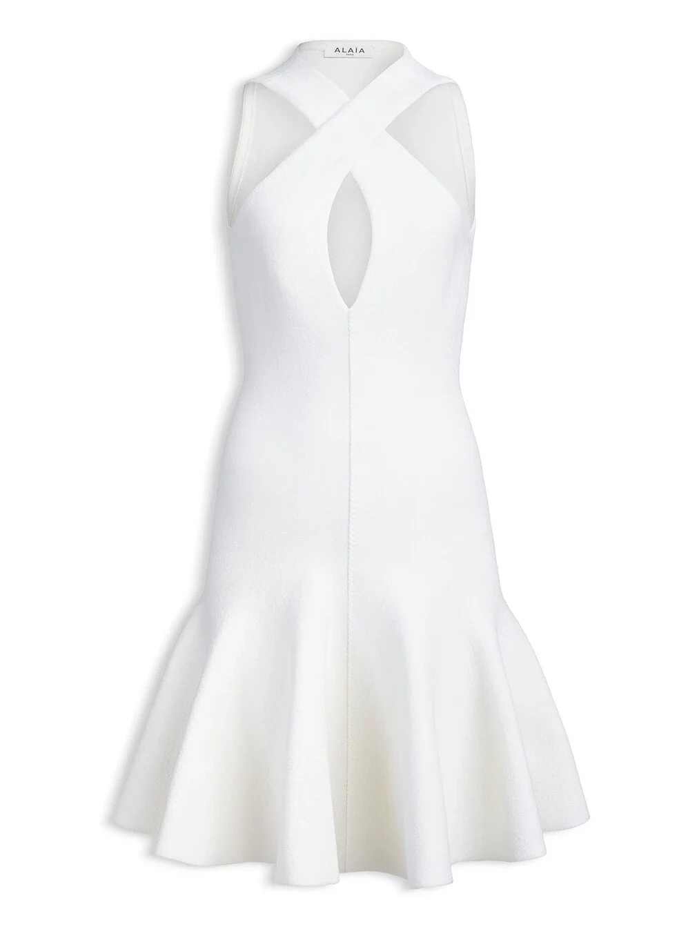 Cross-front Knit Dress