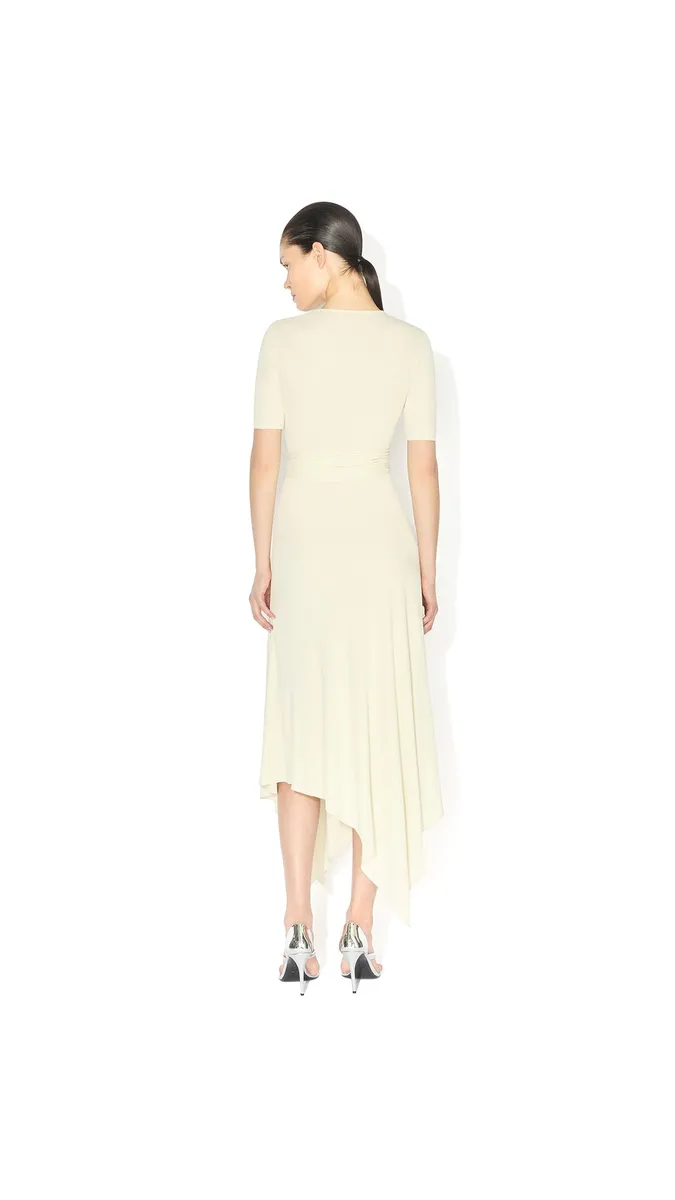 Alaïa Belted Jersey Dress | Thumbnail 3