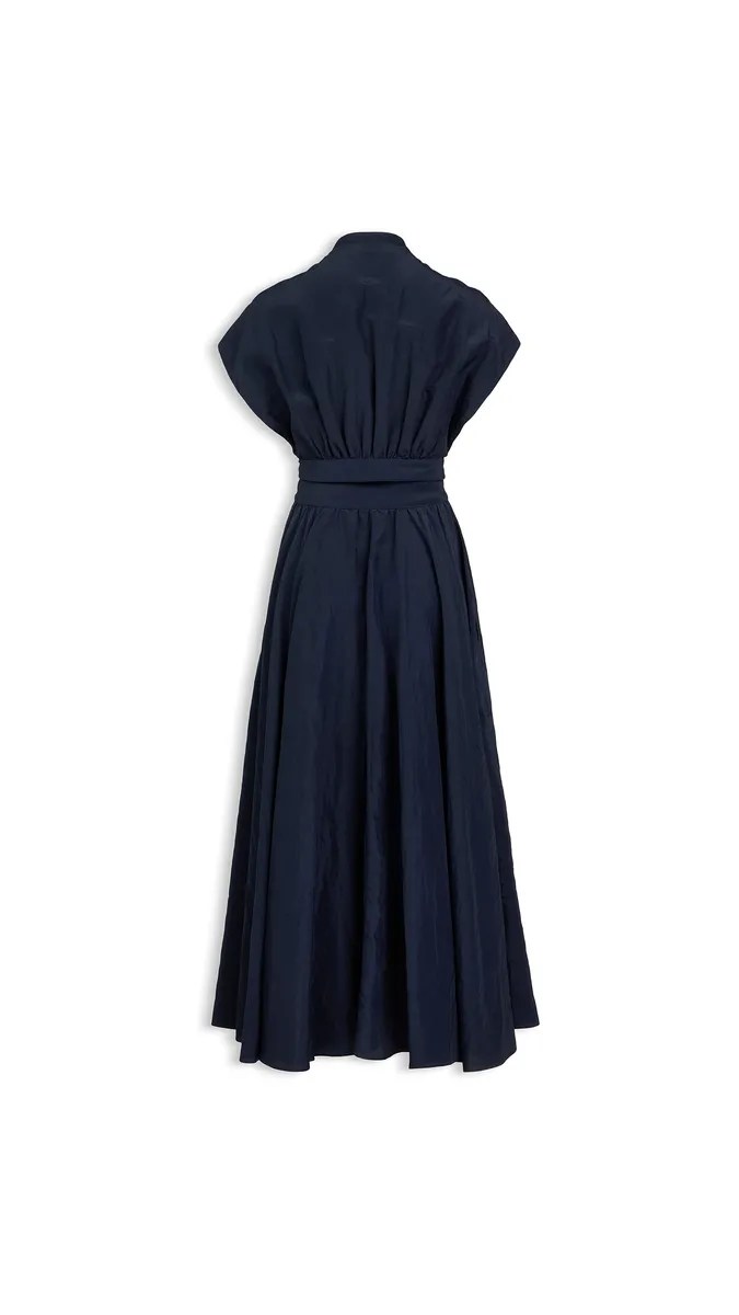 Alaïa Linen-blend Belted Dress | Thumbnail 2 Alaïa Linen-blend Belted Dress | Thumbnail 2