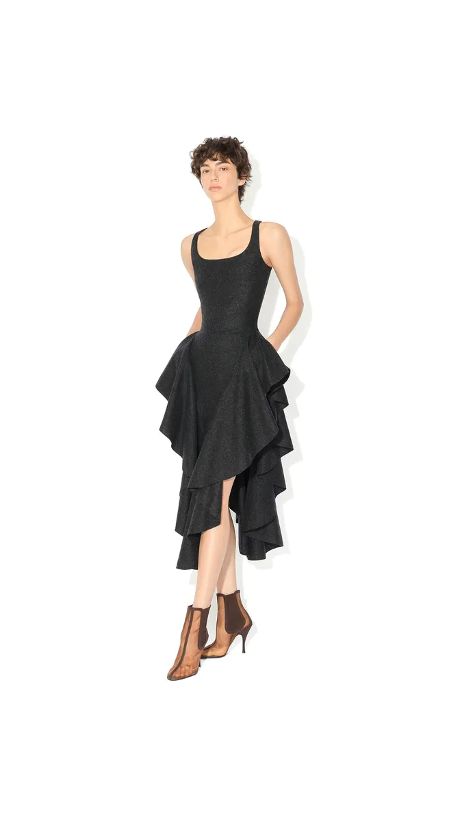 Alaïa Felted Wool Triangle Dress | Thumbnail 2 Alaïa Felted Wool Triangle Dress | Thumbnail 2