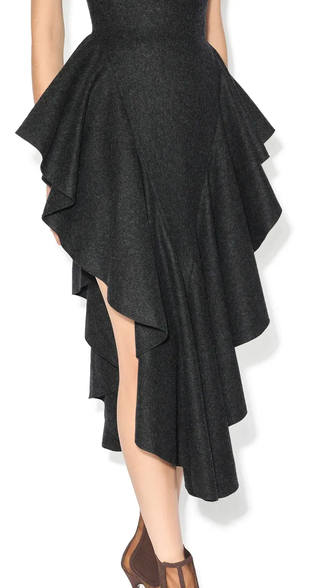 Alaïa Felted Wool Triangle Dress | Thumbnail 4 Alaïa Felted Wool Triangle Dress | Thumbnail 4