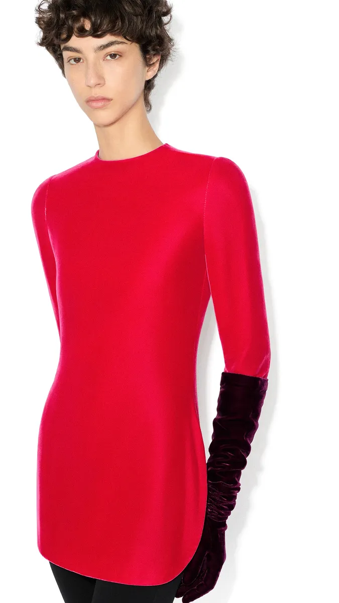Alaïa Velvet Mini Dress | Thumbnail 4 Alaïa Velvet Mini Dress | Thumbnail 4