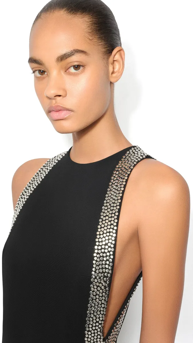 Alaïa Studded Flared Dress | Thumbnail 4 Alaïa Studded Flared Dress | Thumbnail 4