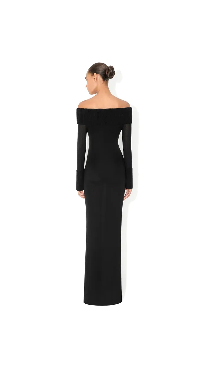 Alaïa Merino Off-shoulder Dress | Thumbnail 3