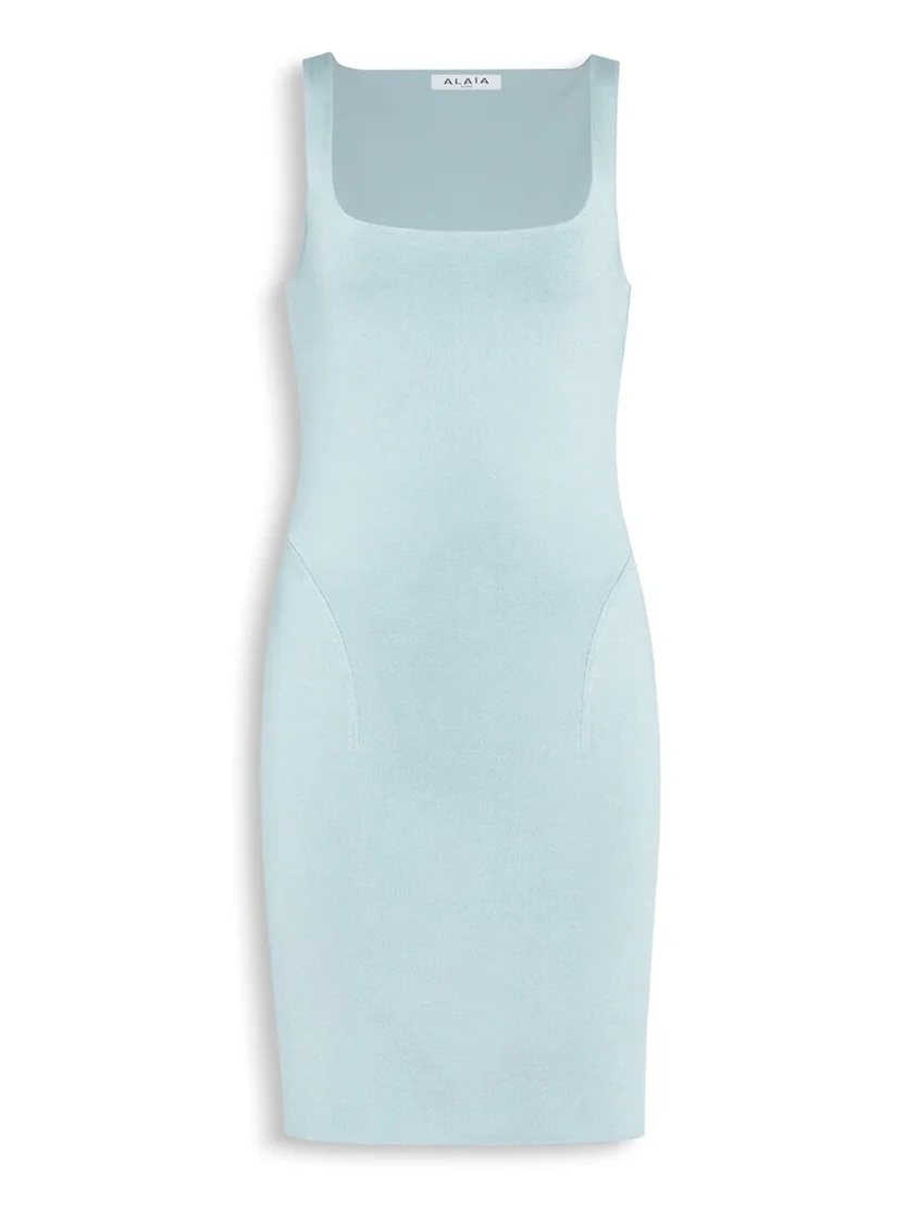 Silk Knit Mini Bodycon Dress