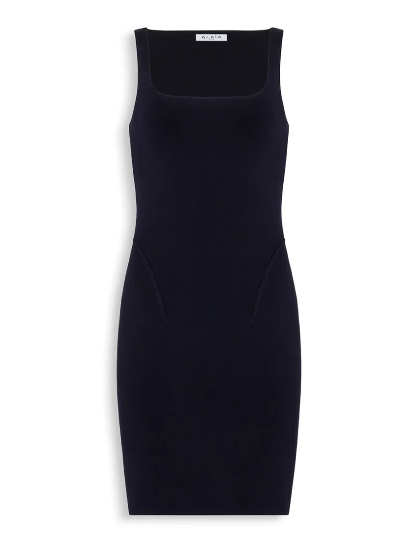 Silk Knit Mini Bodycon Dress