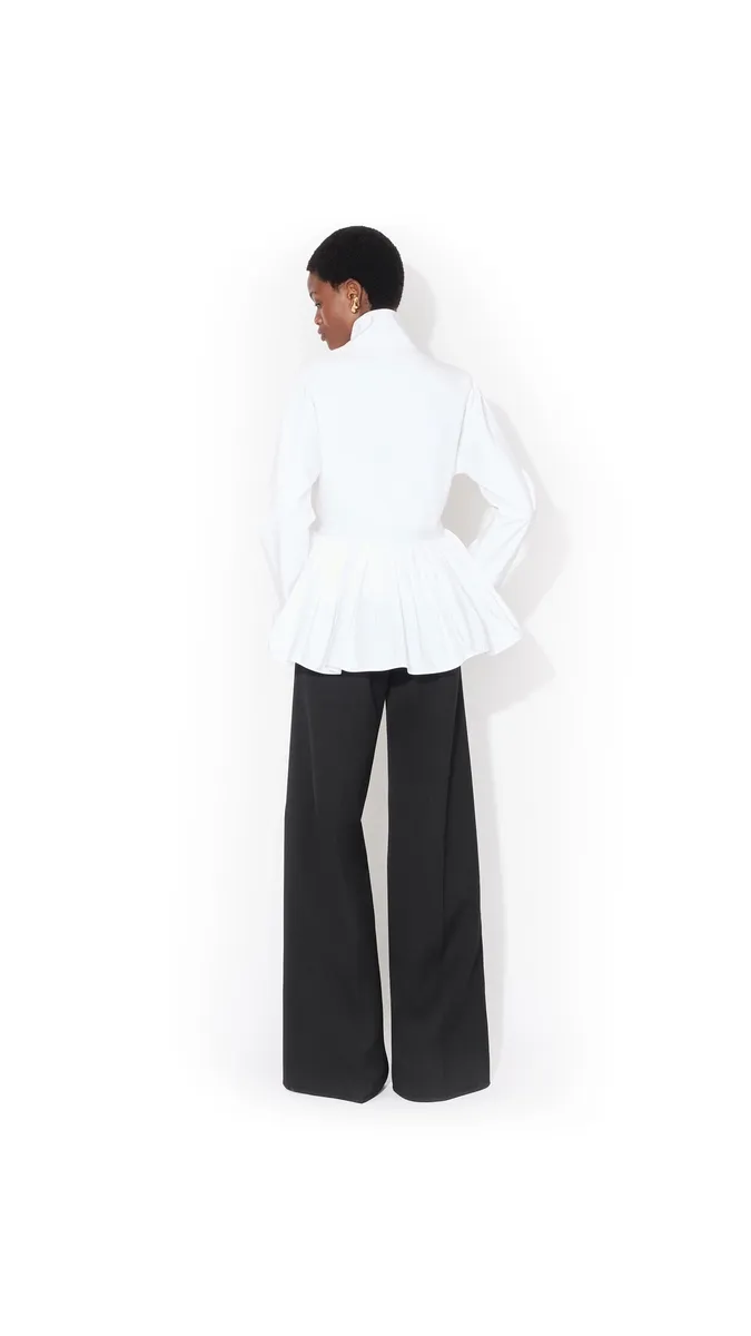 Alaïa Cotton Poplin Peplum Jacket | Thumbnail 3 Alaïa Cotton Poplin Peplum Jacket | Thumbnail 3