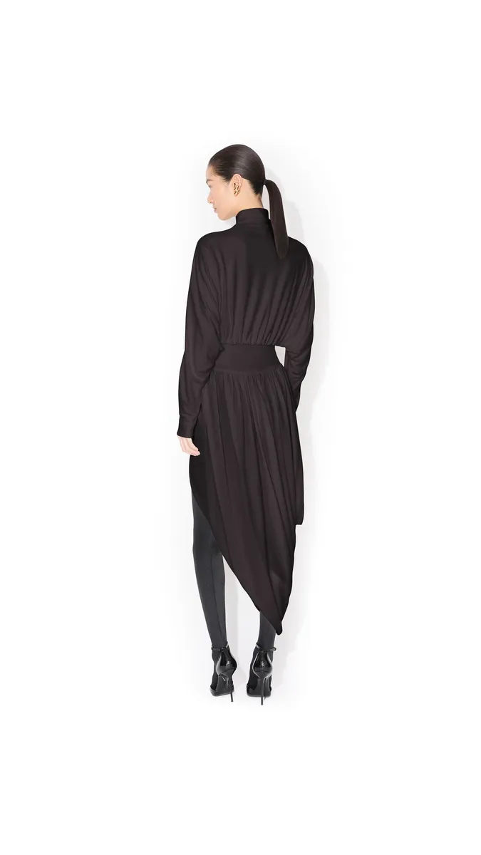 Alaïa Draped Matte Jersey Jacket | Thumbnail 3 Alaïa Draped Matte Jersey Jacket | Thumbnail 3