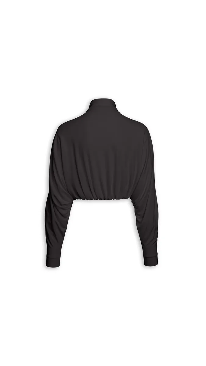 Alaïa Draped Matte Jersey Jacket | Thumbnail 5 Alaïa Draped Matte Jersey Jacket | Thumbnail 5