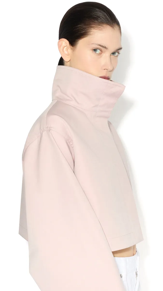 Alaïa Silk Cotton Cropped Jacket | Thumbnail 4
