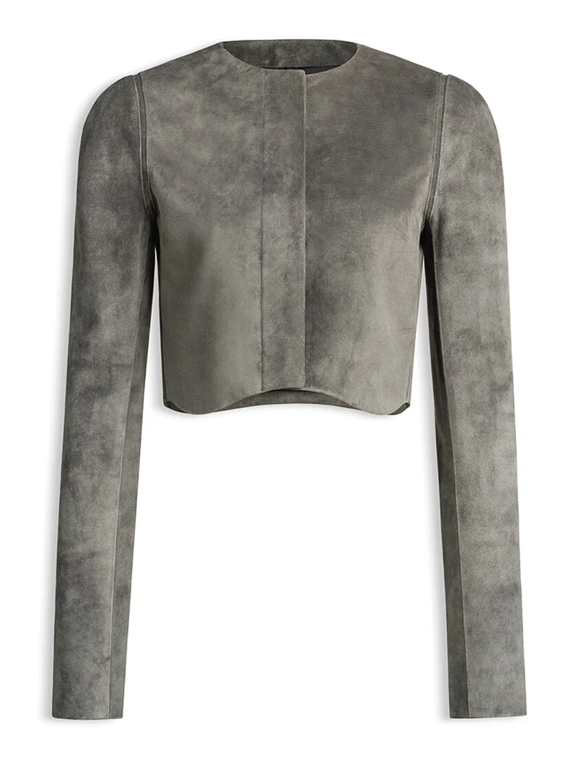Alaïa Suede Goatskin Tailored Jacket
